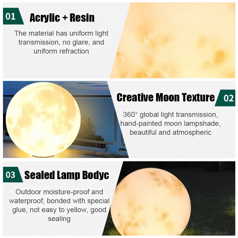 Outdoor Waterproof Solar Moon Lamps