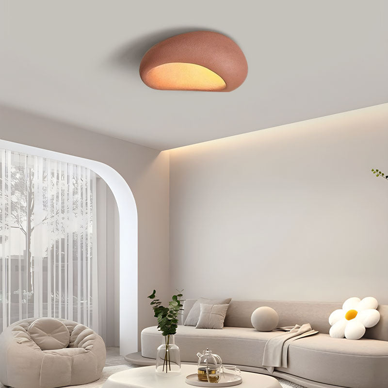 Modern Resin Ceiling Light Fixtures with 3-Color Lights