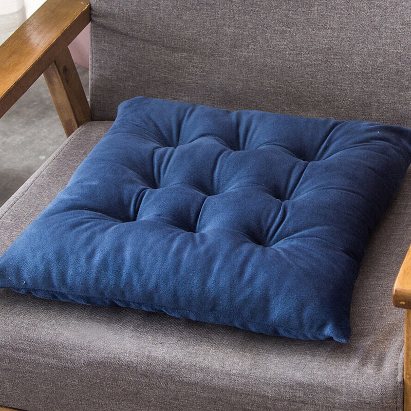Soft Velvet Dining Chair Cushions with Ties 16" x 16"