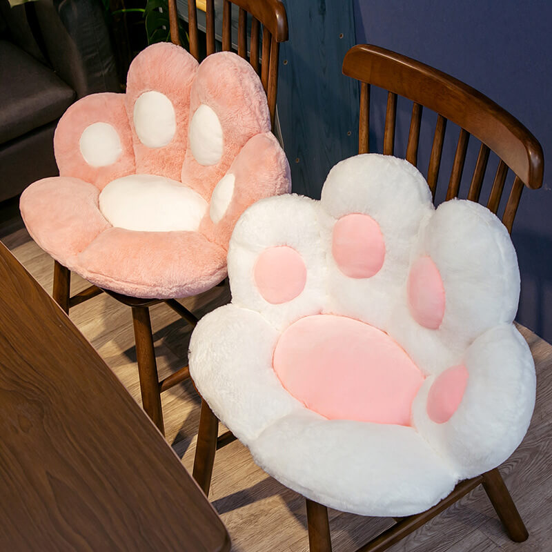 Plush Cat Paw Chair Cushion, Comfy Seat Pads for Chairs Floor