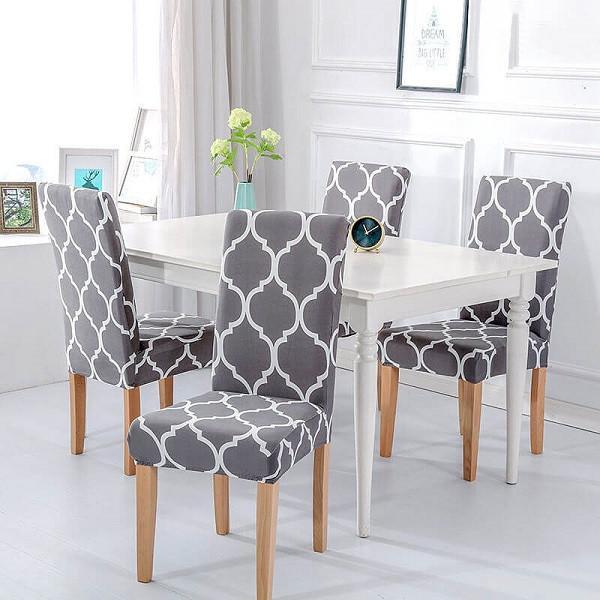 Stretch Removable Washable Spandex Dining Chair Covers| 40 Colors