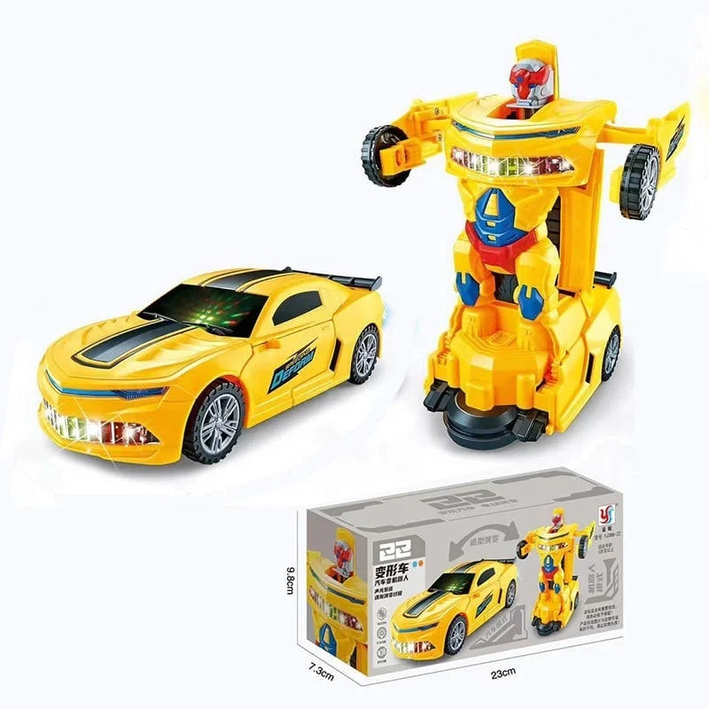 Electric Universal Transforming Police Car Toy