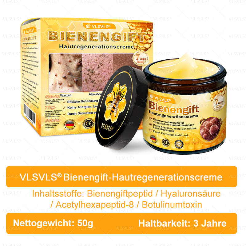 Hergestellt und versendet aus Deutschland ✨ VLSVLS® Bienengift Hautregenerationscreme 🔥 LETZTER TAG 80 % RABATT