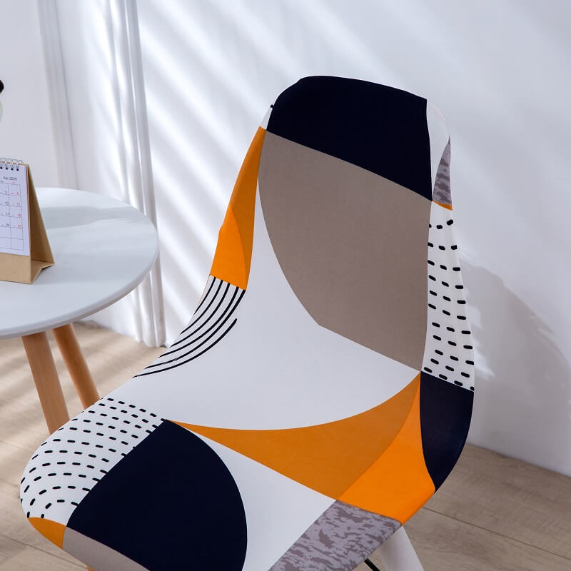 Printed Elastic Shell Chair Covers