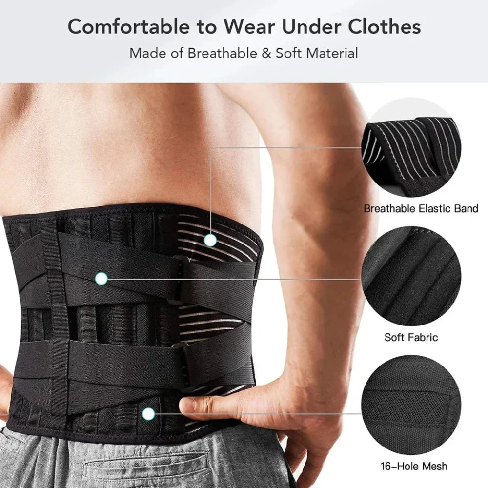 360 Degrees Lumbar Back Support Belt Brace