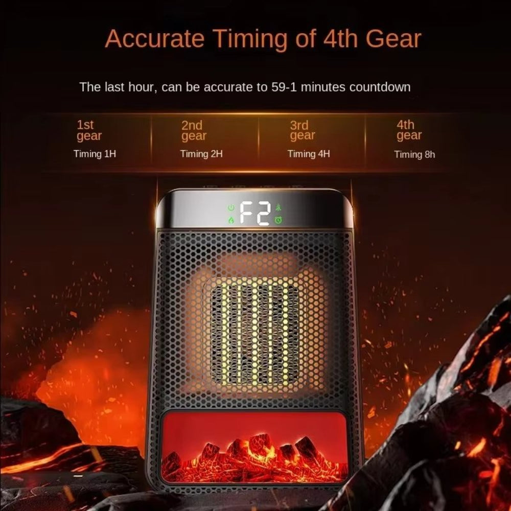 Energy Efficient Electric Space Heater Adjustable Thermostat