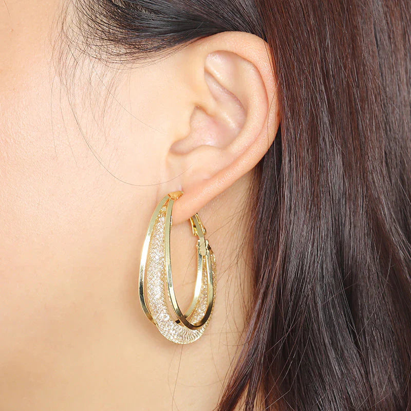 Fashion Oval Earrings