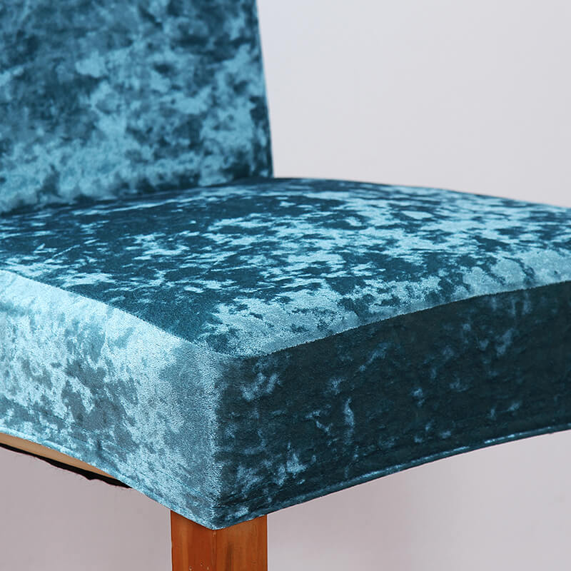 Crushed Velvet Dining Chair Covers