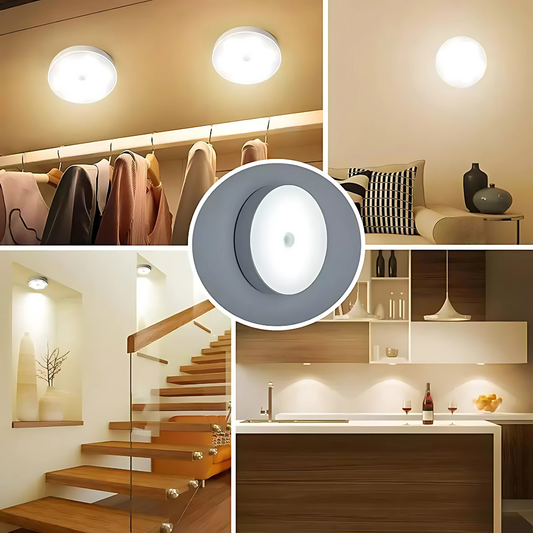 LED Motion Sensor Night Light – USB Rechargeable Wall Lamp for Bedroom, Stairs, Corridor & Wardrobe