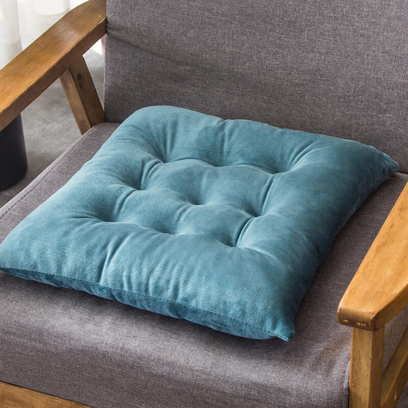 Soft Velvet Dining Chair Cushions with Ties 16" x 16"
