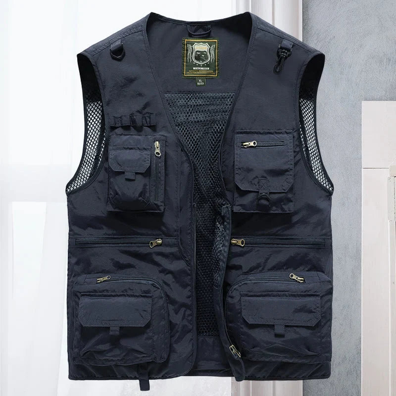 Breathable Cargo Vest for Hot Days