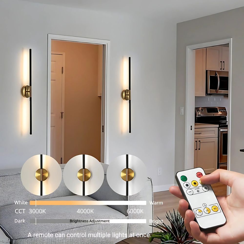 Detachable Rechargeable LED Wall Light – Magnetic Mount, Dimmable, 4400mAh Battery, Warm & Cool Lighting