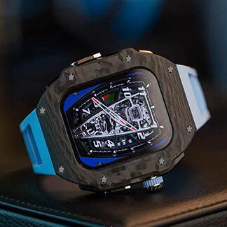 44/45MM watch Carbon fiber & Black Titanium case