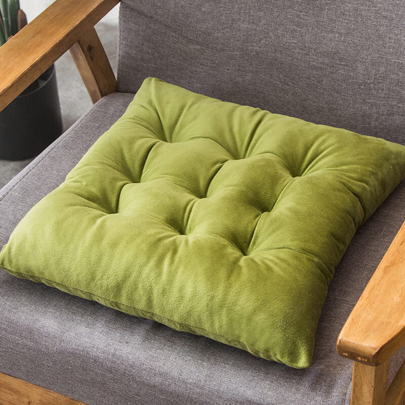 Soft Velvet Dining Chair Cushions with Ties 16" x 16"