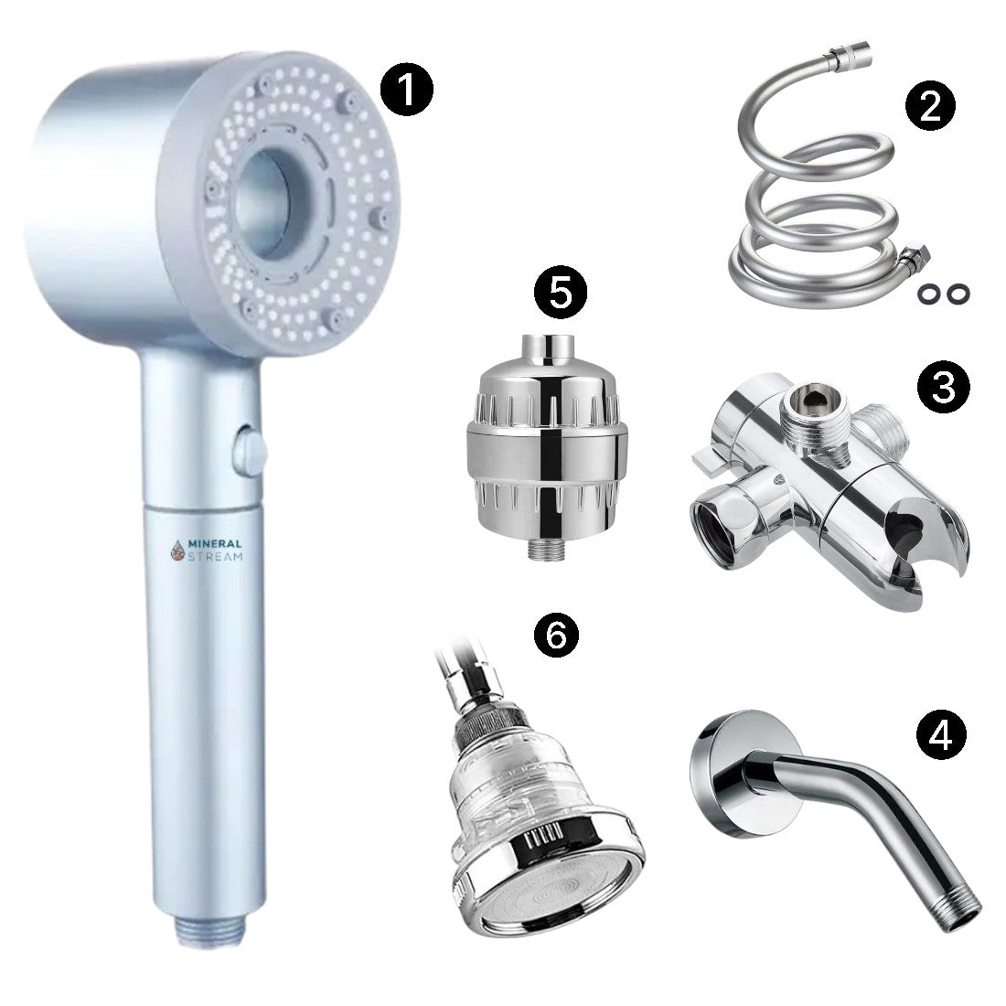 Hey Pure Filtered Complete Shower Kit