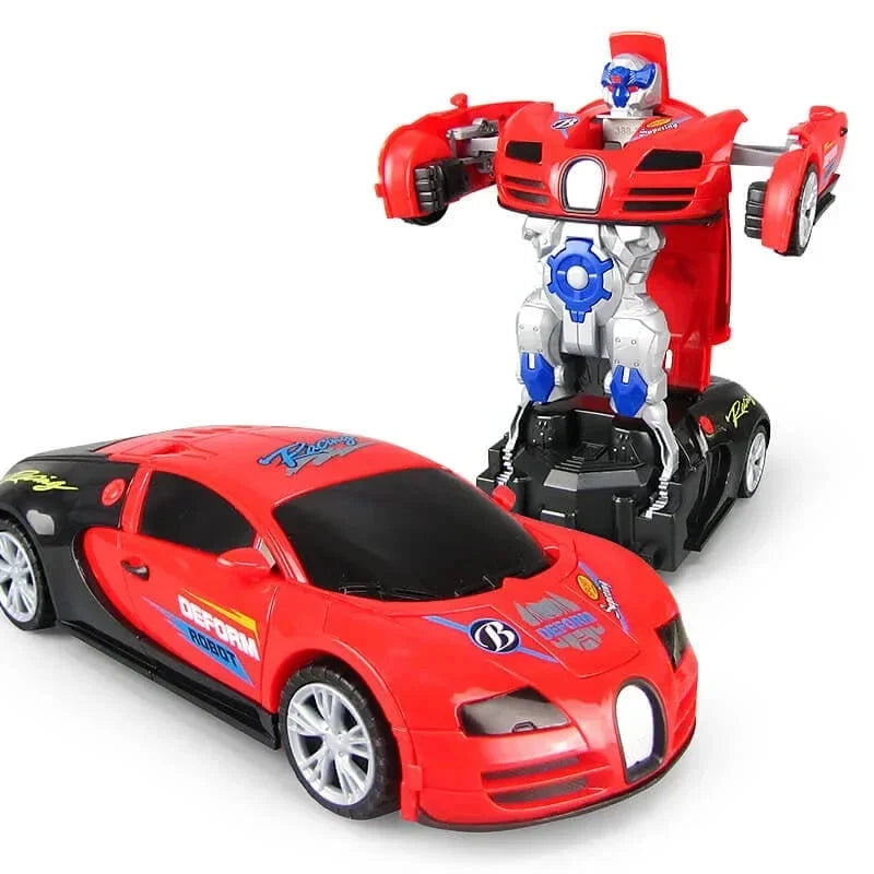Electric Universal Transforming Police Car Toy