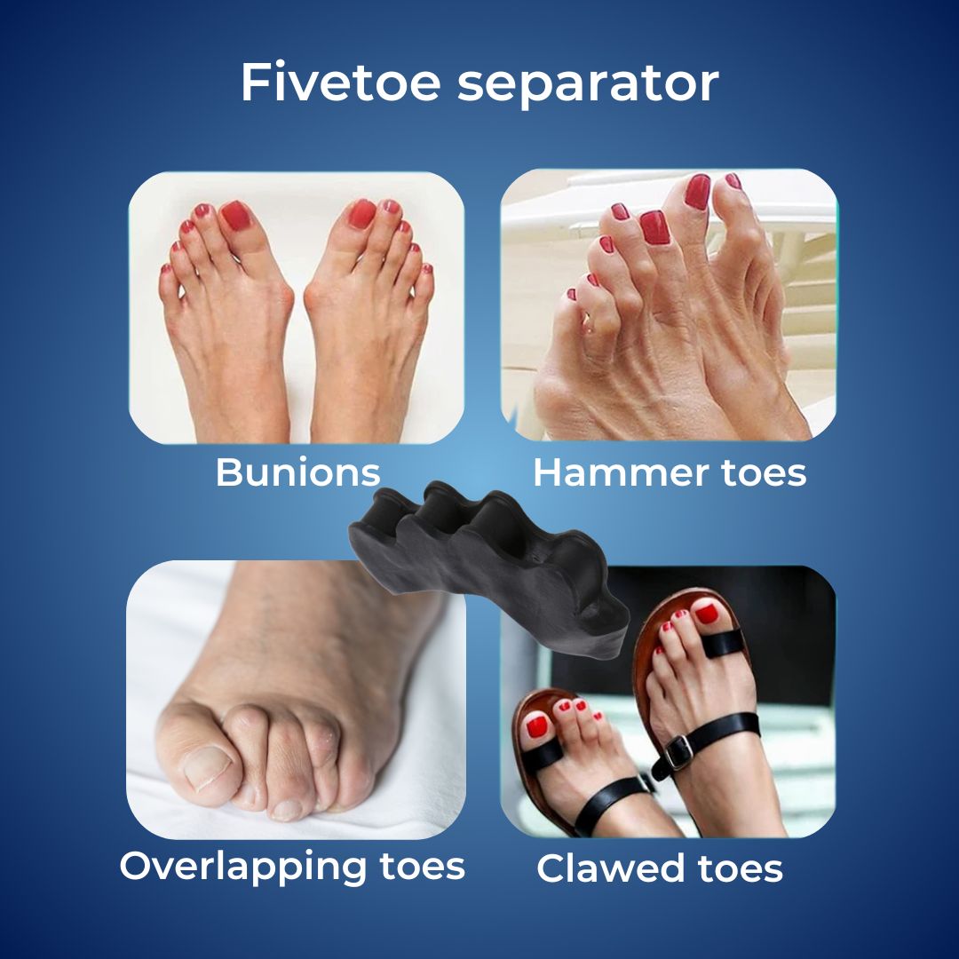 Toe Spacer for Bunion Relief – Soft Gel Toe Separator for Overlapping Toes, Alignment, and Daily Foot Pain Support