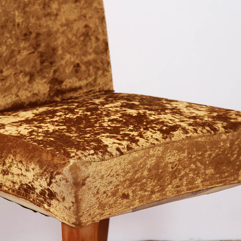 Crushed Velvet Dining Chair Covers