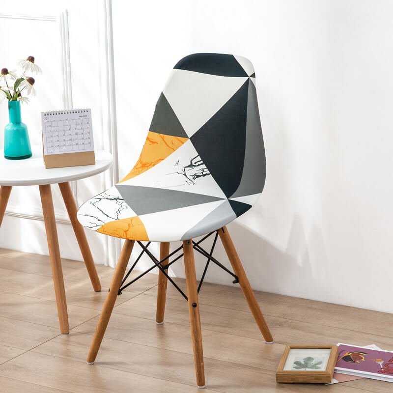 Printed Elastic Shell Chair Covers