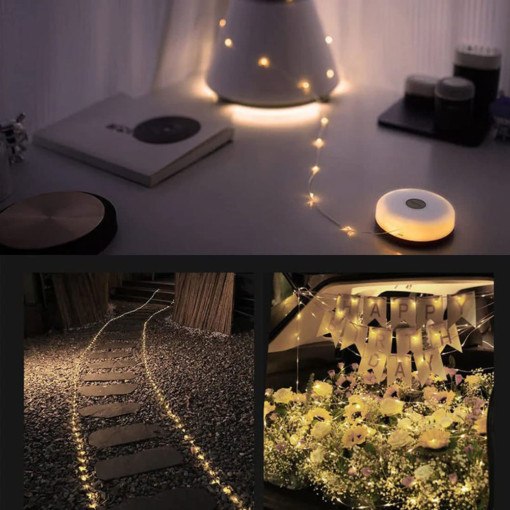 2-in-1 LED Camping Light & String Lamp – USB Rechargeable Outdoor Lantern for Garden, Tent & Room Décor
