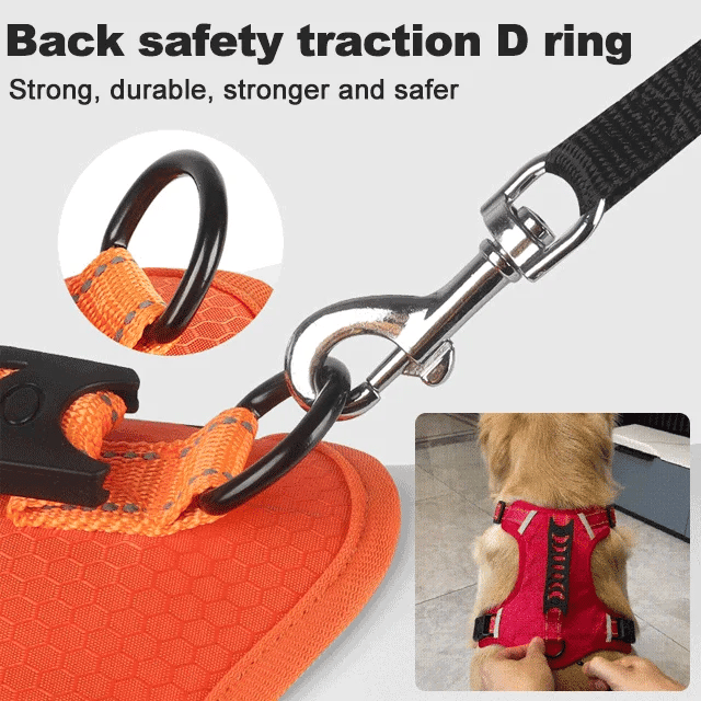 Strain-free dog harness for pets