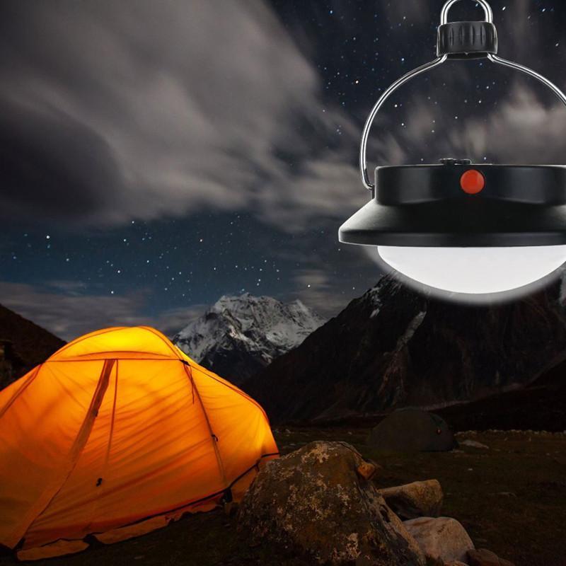 60 LED Outdoor Camping Lantern Light with Lampshade Circle ( Battery or Rechargeable Mode)