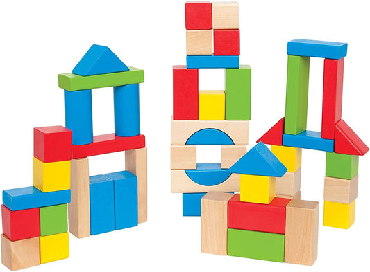 Montessori Wooden Building Blocks Set