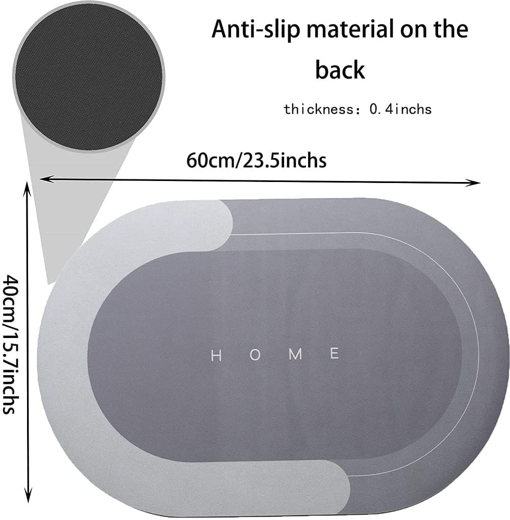 Water Absorbing Mat | Ultra-Absorbent Anti-Slip Bathroom Floor Mat