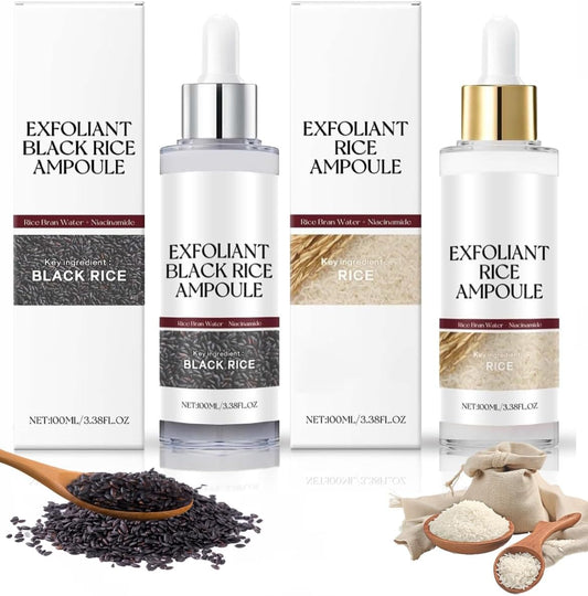 Pore Minimizer Rice Ampoule Set – Gentle Enzyme Peeling & Hydrating Serum for Smooth Skin