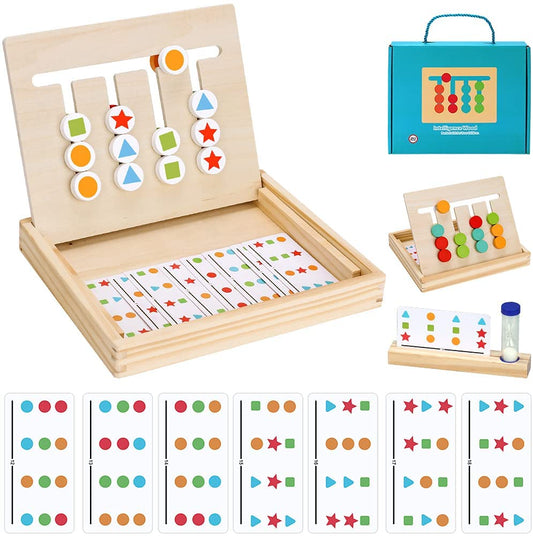 Montessori Color & Shape Slide Puzzle