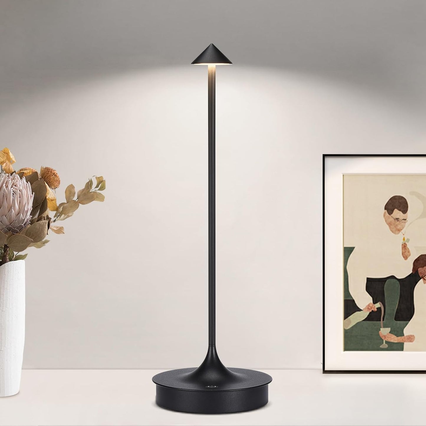 Waterproof Wireless Table Light - Set of 2 Cordless Table Lamp Rechargeable