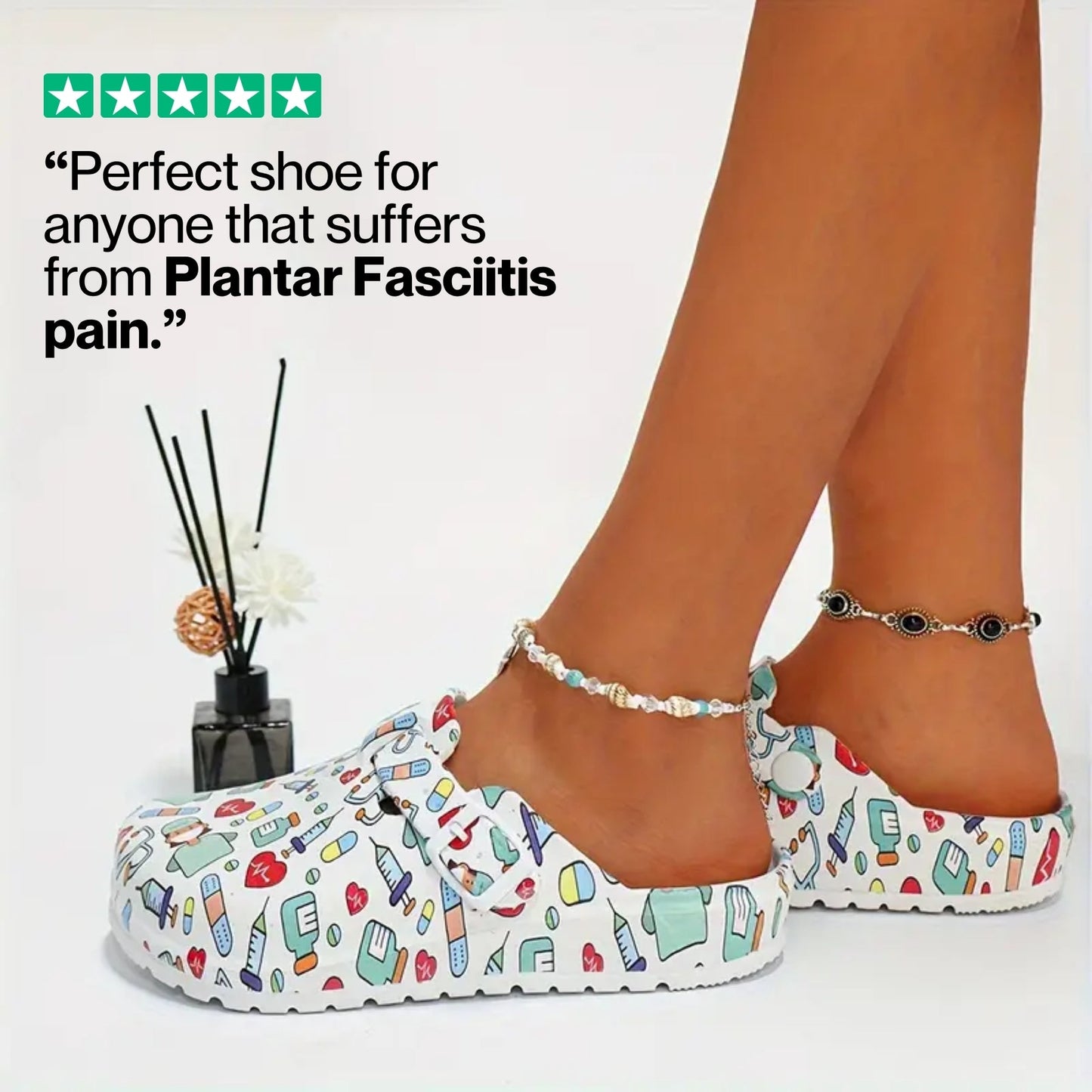 Vale Comfort Non-Slip Clogs – Cushioned Slip-On Design