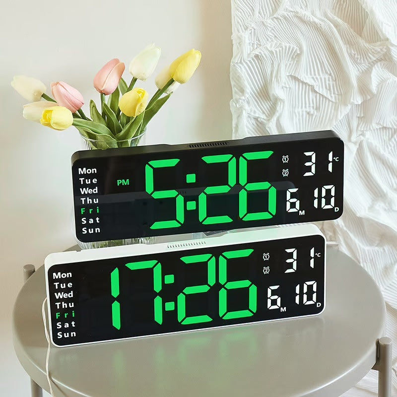 13” Smart Watch: Temperature, Date, Night Light & More