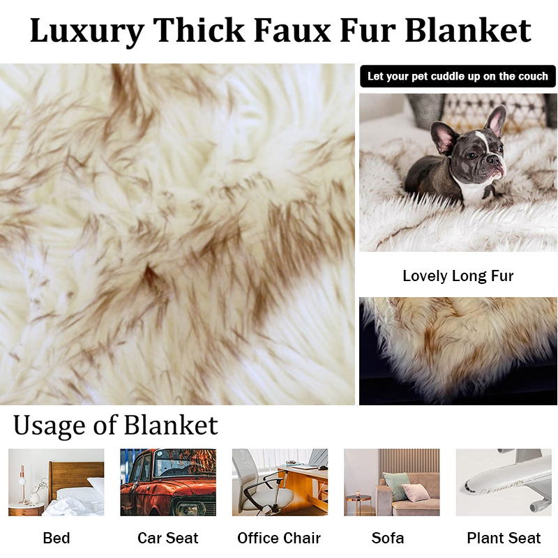 Fur Dog Blanket Couch Protector - Hair, Dirt, Liquid Protection