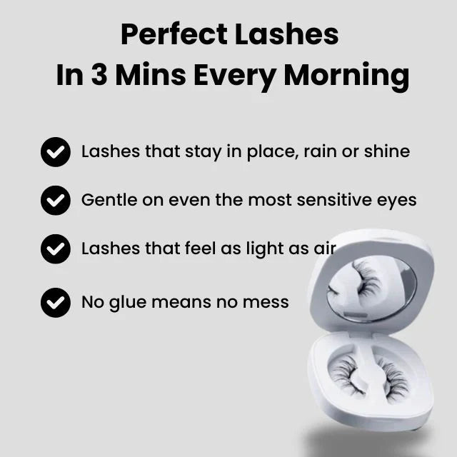InstaLash Magnetic Eyelash Kit – Soft Reusable 3D Magnetic Lashes with Applicator & Case, Natural & Glam Styles