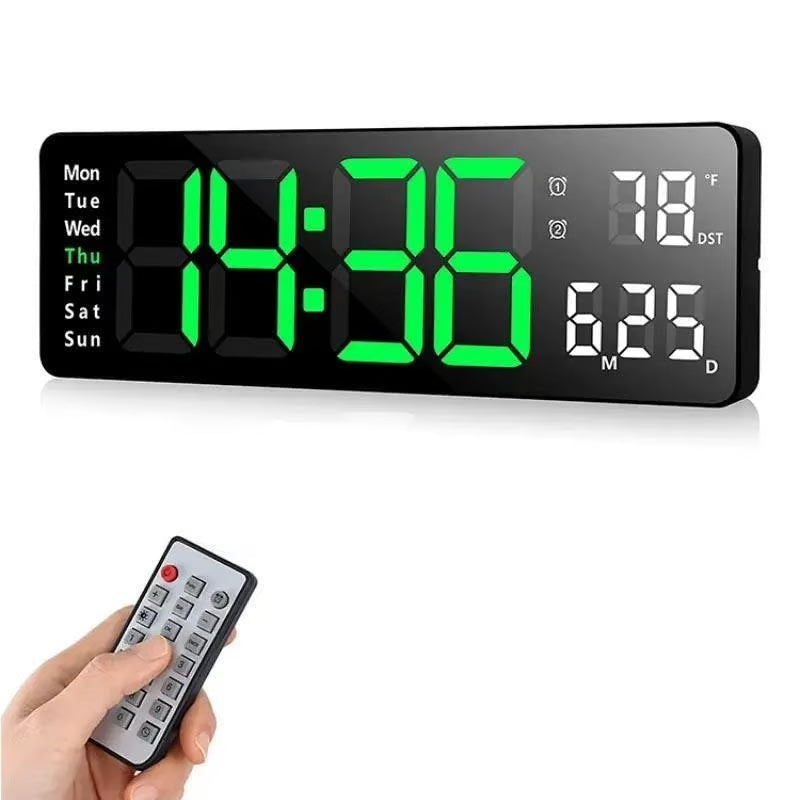 13” Smart Watch: Temperature, Date, Night Light & More