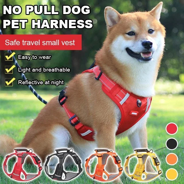 Strain-free dog harness for pets