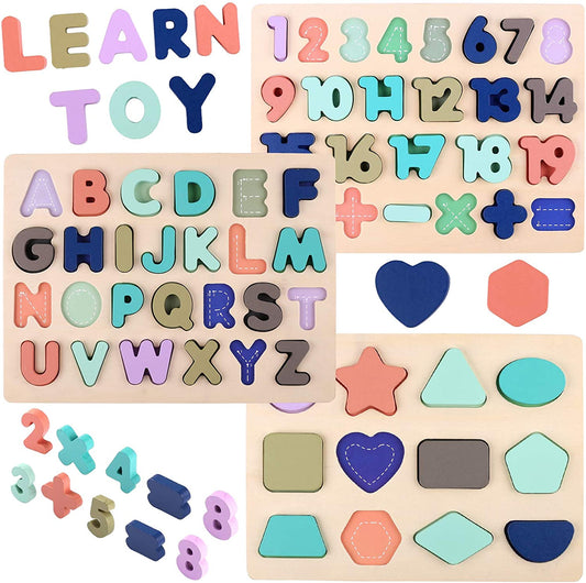 Montessori Educational Puzzles (PACK OF 3!)