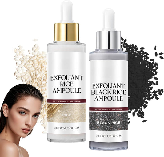 Dual Rice Formula Facial Scrub – Blackhead Remover & Dead Skin Exfoliant for All Skin Types