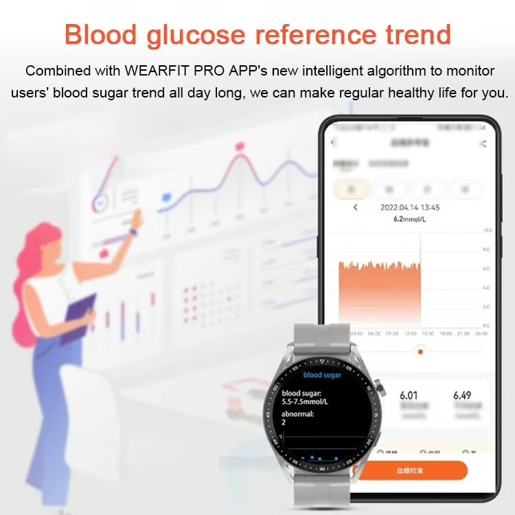 glucose monitoring, smart Bluetooth talking watch