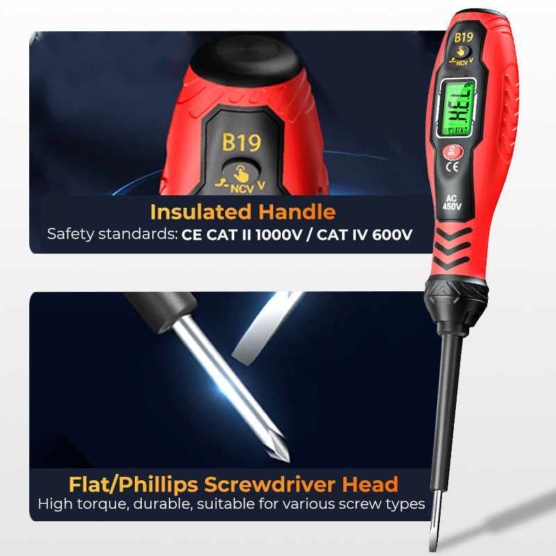 Intelligent Non-Contact Voltage Tester - Safe & Efficient Electrician's Best Tool