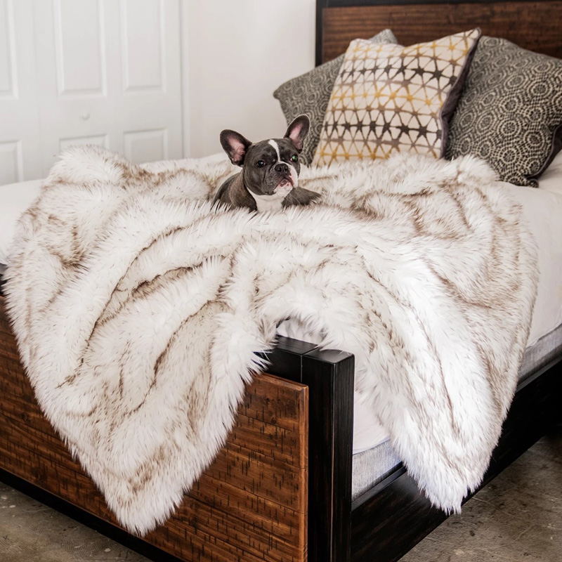 Fur Dog Blanket Couch Protector - Hair, Dirt, Liquid Protection