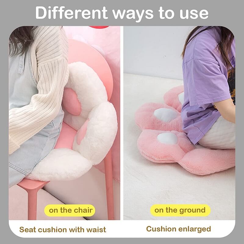 Plush Cat Paw Chair Cushion, Comfy Seat Pads for Chairs Floor