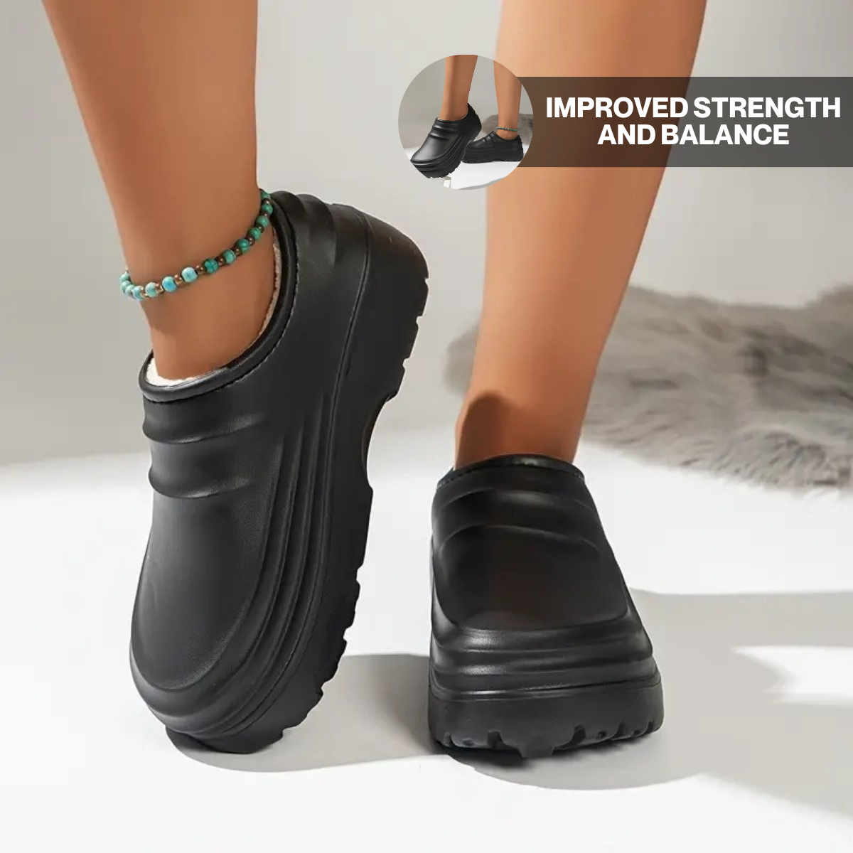 Torrey Fuzzy Non-Slip Comfort Clogs – Warm Comfort
