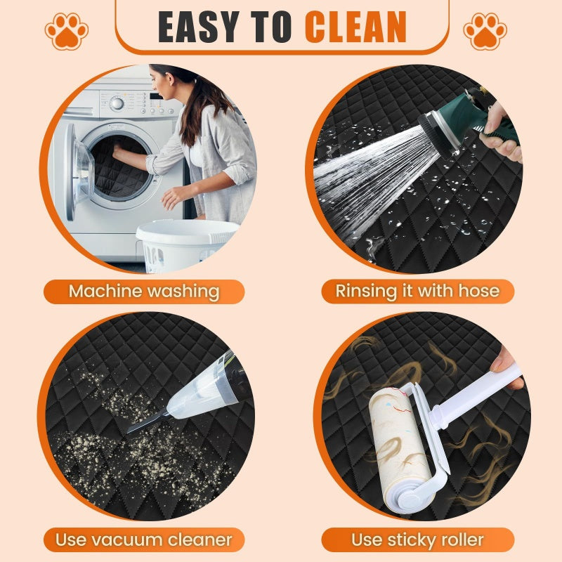 Scratch-resistant Pet Dog Car Seat Cover with Viewing Window