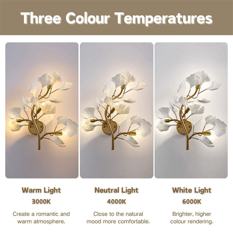 Modern Ginkgo Leaf Wall Lamps