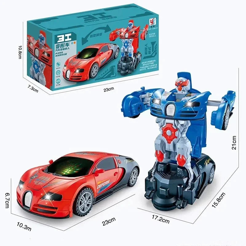 Electric Universal Transforming Police Car Toy