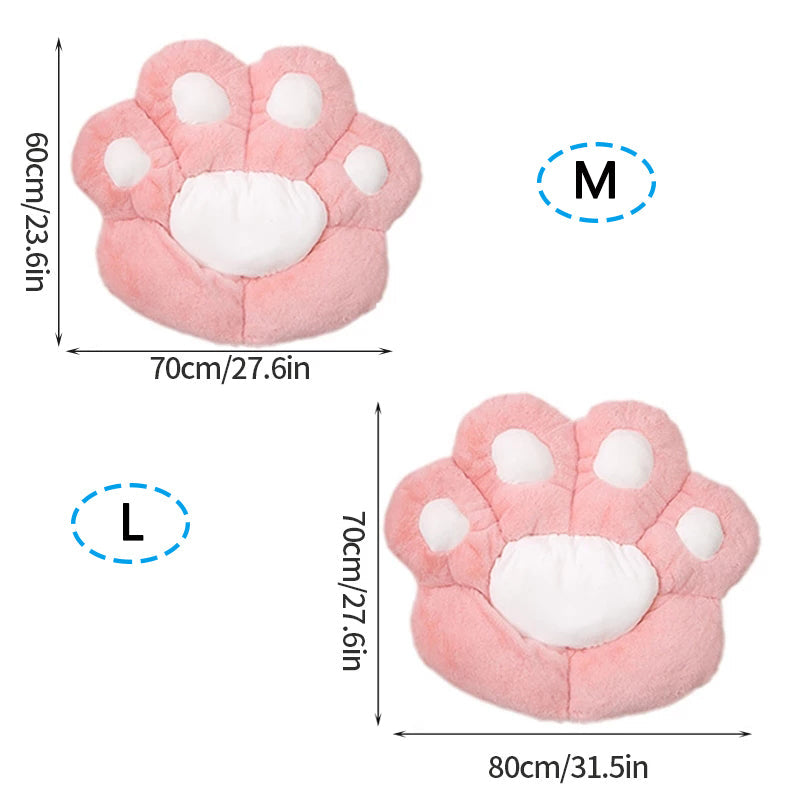 Plush Cat Paw Chair Cushion, Comfy Seat Pads for Chairs Floor