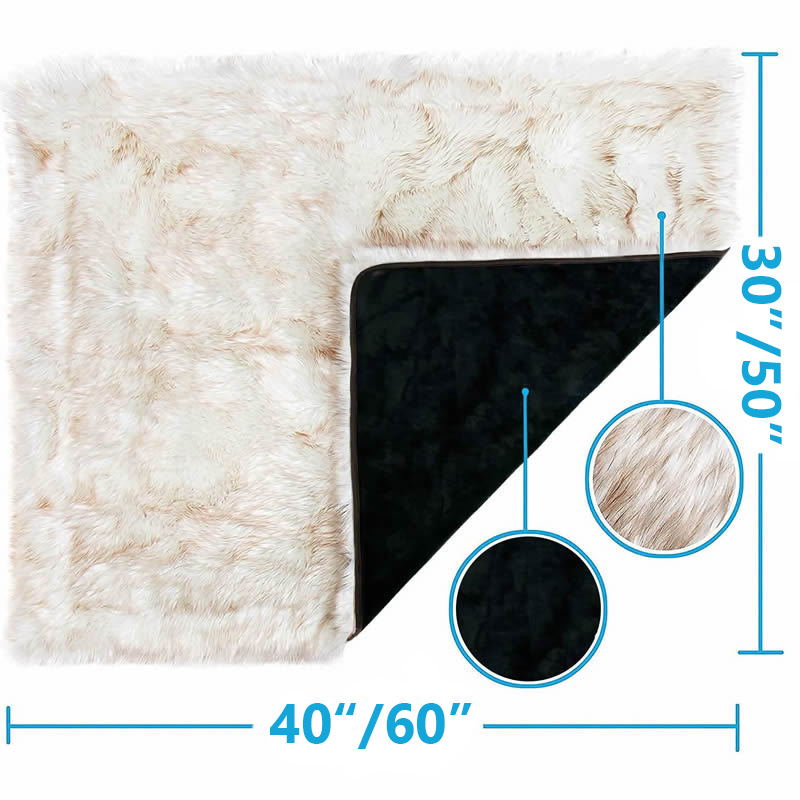 Fur Dog Blanket Couch Protector - Hair, Dirt, Liquid Protection