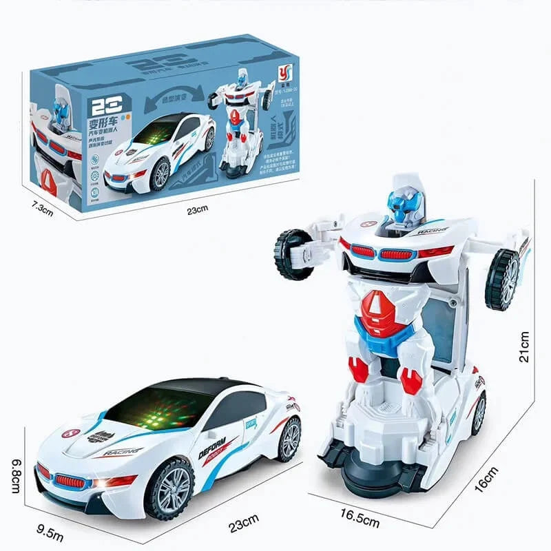 Electric Universal Transforming Police Car Toy